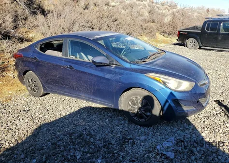 2016 Hyundai Elantra Se z USA, uszkodzony, nr VIN 5NPDH4AE1GH663585